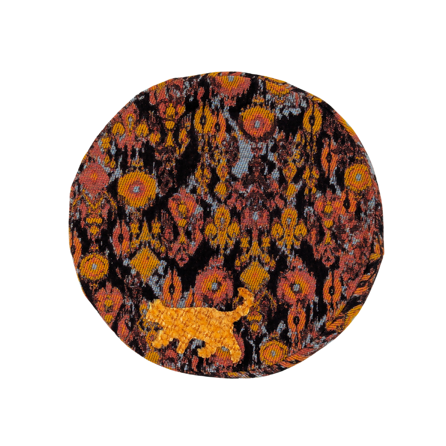 BÉRET PATCHWORK ORANGE ANIMALS