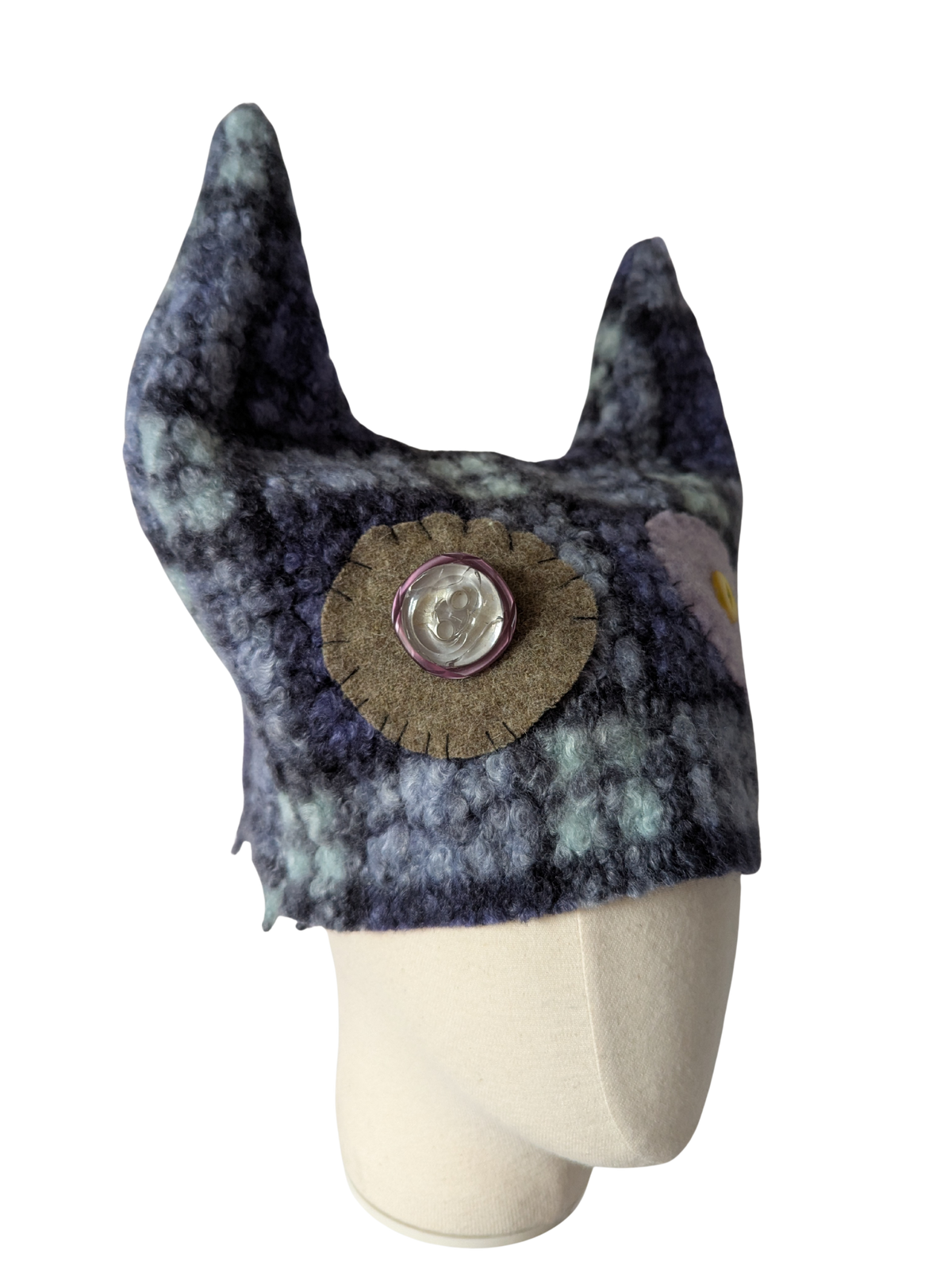 BONNET À CORNES LILA