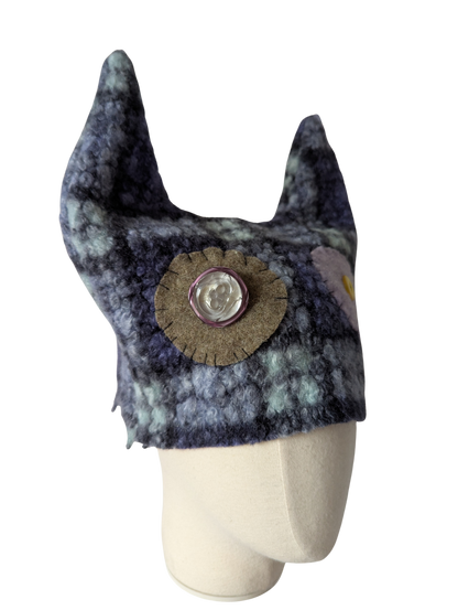 BONNET À CORNES LILA