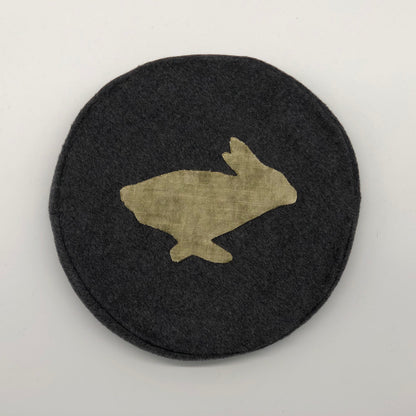 BÉRET PATCHWORK GREY RABBIT