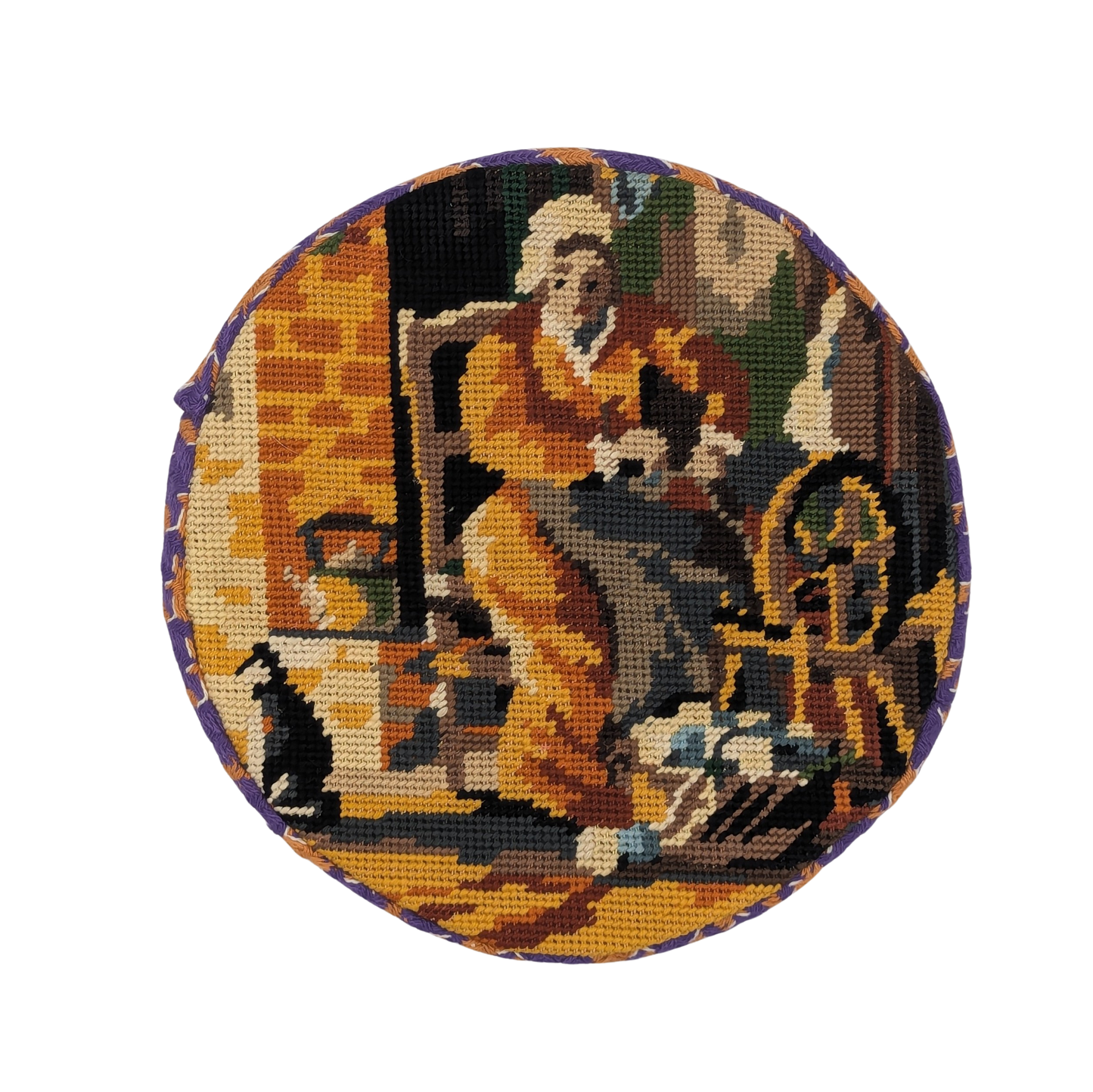 BÉRET CANEVAS LA FEMME AU ROUET