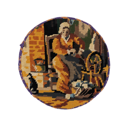 BÉRET CANEVAS LA FEMME AU ROUET