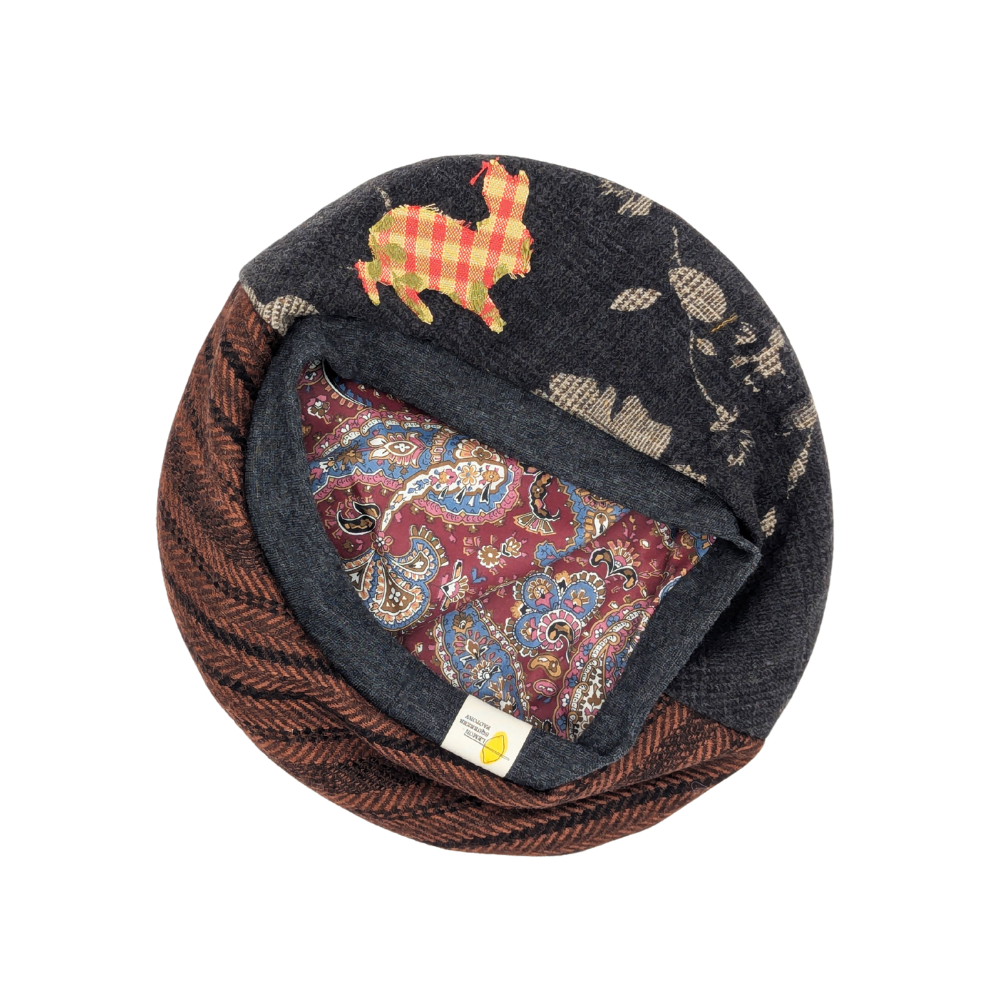 BÉRET PATCHWORK BICOLOR RABBIT