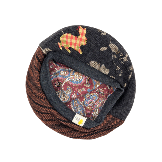 BÉRET PATCHWORK BICOLOR RABBIT