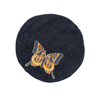 BÉRET PATCHWORK DENIM BUTTERFLY