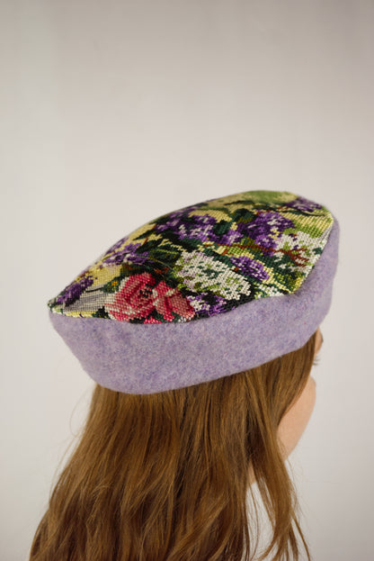 BÉRET CANEVAS LES LILAS