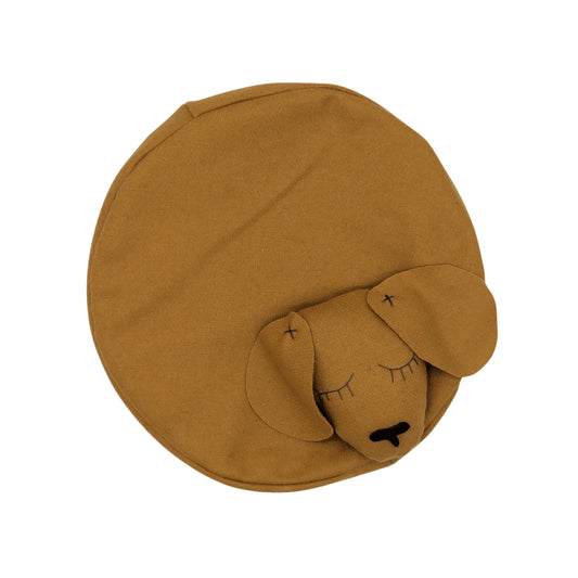 BÉRET PELUCHE DOGGY MOUTARDE