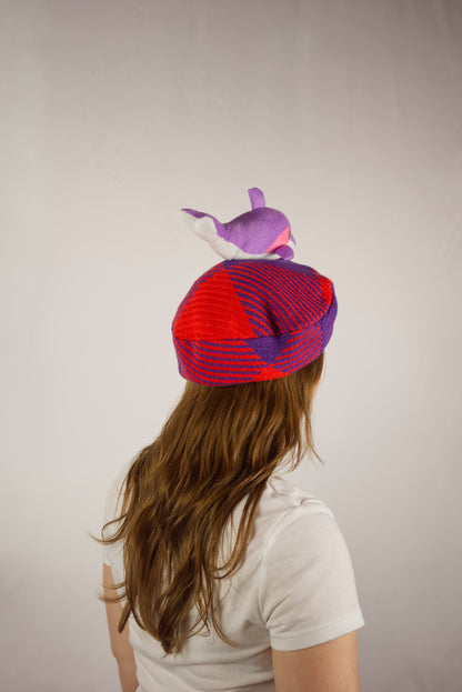 BÉRET PELUCHE VINTAGE DAUPHIN
