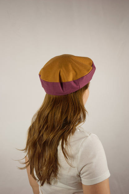 BÉRET SIMPLE BICOLORE EMELINE