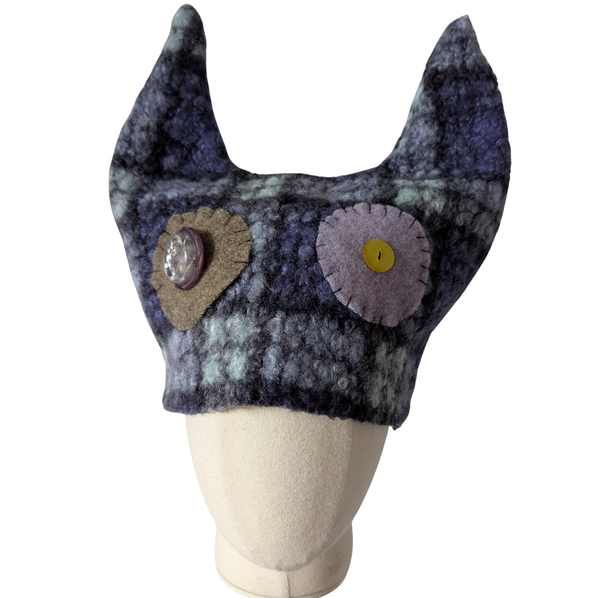 BONNET À CORNES LILA