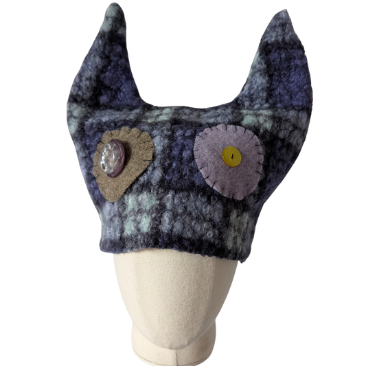 BONNET À CORNES LILA